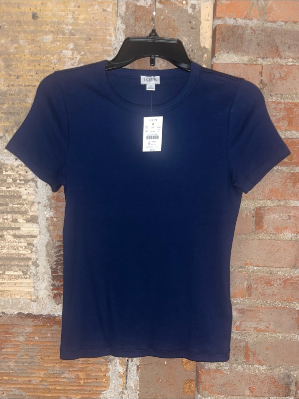 J. Crew NWT Navy Short-Sleeve Crewneck Tee Sz S